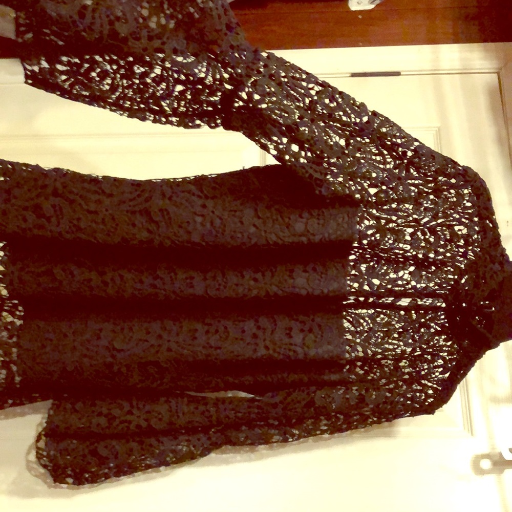 Black lace shirt